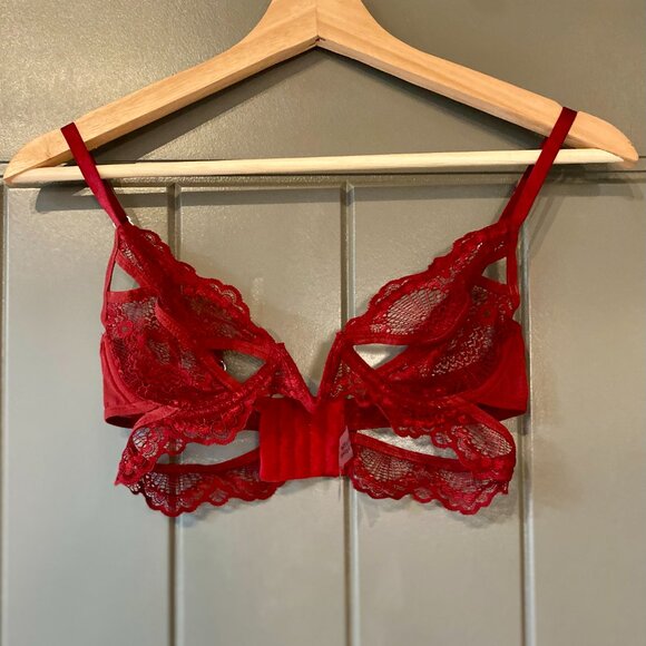 Thistle and Spire Kane V-Wire Bra in Ruby - Picture 3 of 5